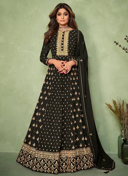 Mahendi Colour AASHIRWAD Heavy Wedding Wear Real Georgette Latest Designer Suit Collection 9192